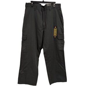 Dickies Loose Fit Straight Leg Cargo Pants Charcoal Gray Size‎ 38 x 30 NWT